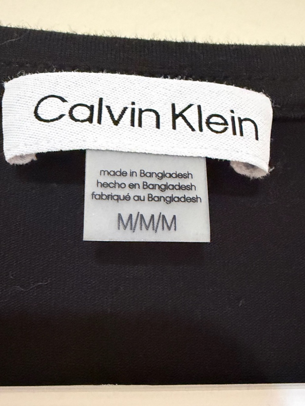 Black T-shirt Dress with Calvin Klein Patch - Picture 3 of 4